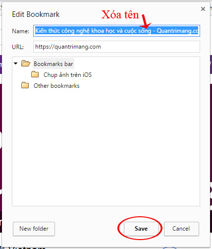 Increase the space on your browser's bookmark bar by saving only the website icon Picture 4