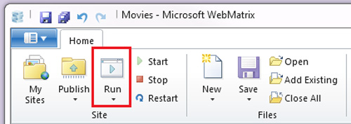 Initially learn about WebMatrix Picture 14