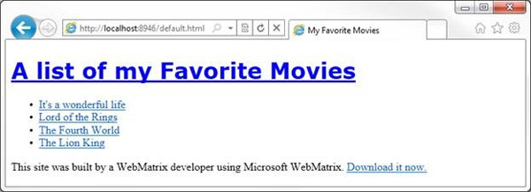 Initially learn about WebMatrix Picture 30