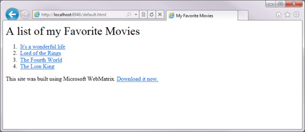 Initially learn about WebMatrix Picture 31