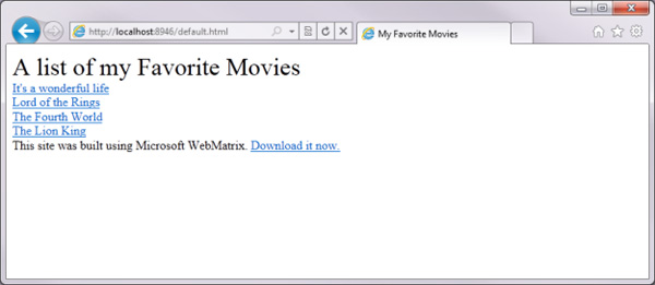 Initially learn about WebMatrix Picture 34