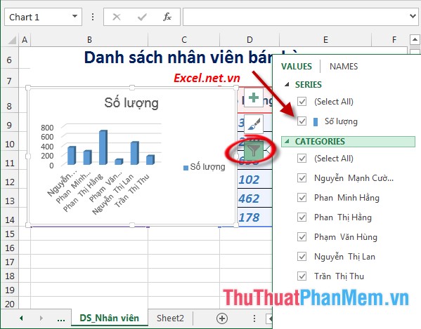 Insert and edit charts in Excel Picture 8
