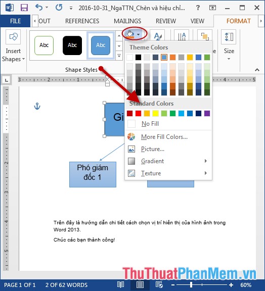 Insert and edit drawings in Word Picture 8