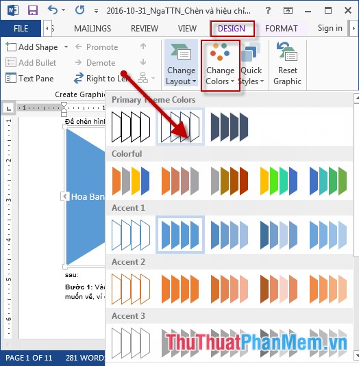 Insert and edit flowcharts in Word - TipsMake.com