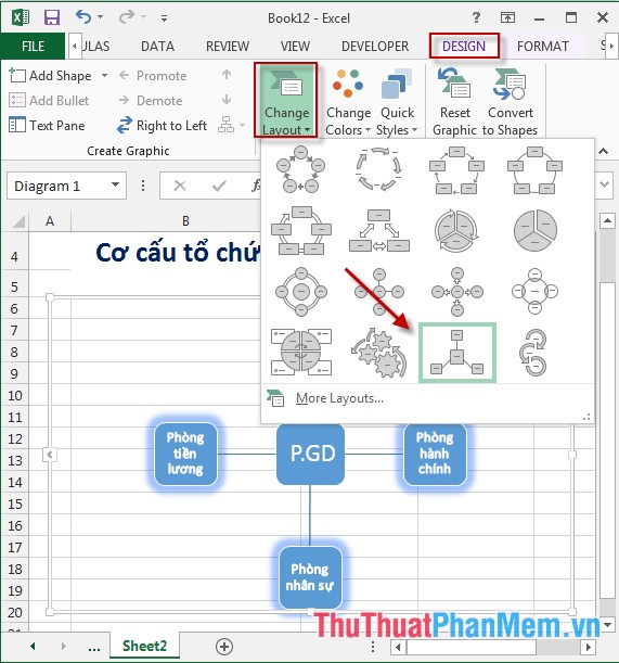 Insert and edit flowcharts (SmartArt) in Excel Picture 10