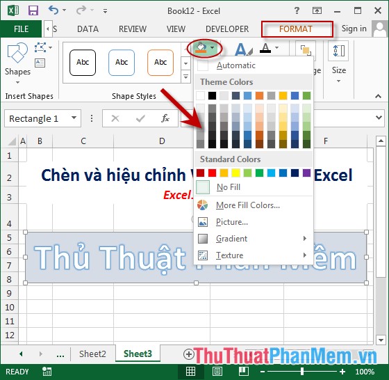 Insert and edit Word Art in Excel Picture 6