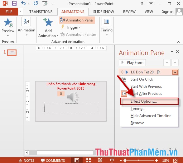 Insert Audio audio file into Slide in PowerPoint Picture 8