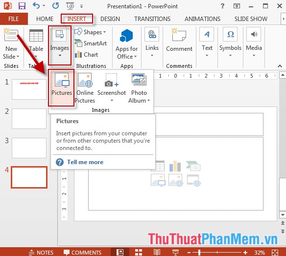 Insert images in PowerPoint Picture 1