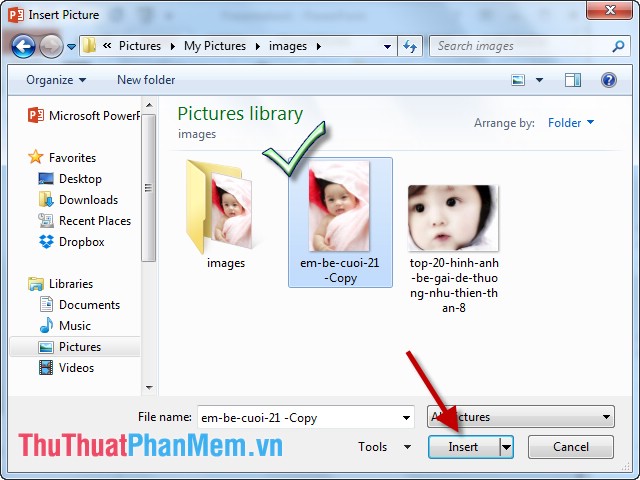 Insert images in PowerPoint Picture 2
