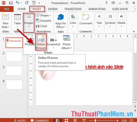 Insert images in PowerPoint Picture 7