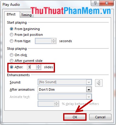 Insert music into PowerPoint Picture 7