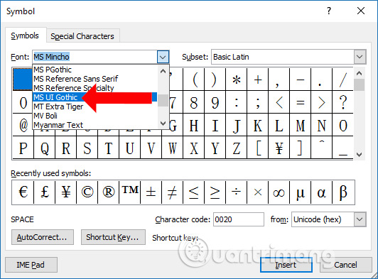 how to type musical symbols in word 2010