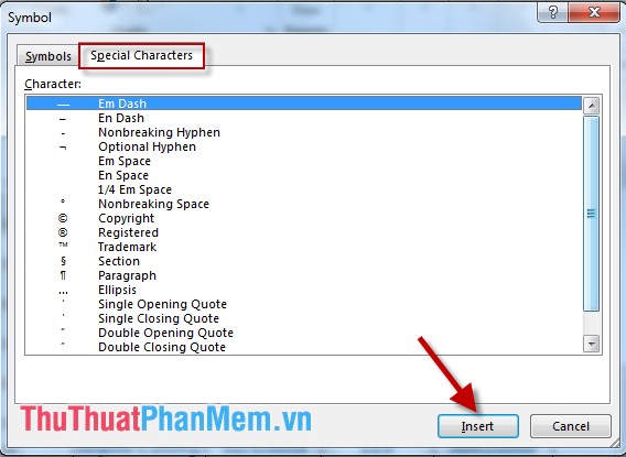 Insert special characters in spreadsheets in Excel Picture 7