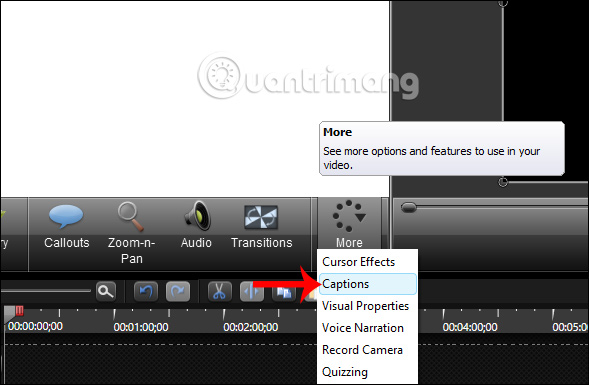 Insert sub for videos on Camtasia Picture 2