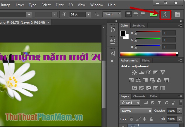 Insert text into photos using Photoshop Picture 7
