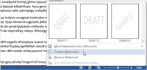 Inserting letters, logos sink into Microsoft Word 2013 Picture 5
