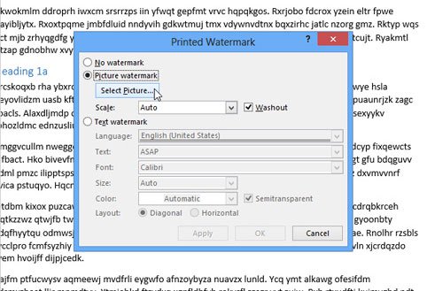 Inserting letters, logos sink into Microsoft Word 2013 Picture 7