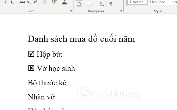 Inserting traces into Word Picture 4