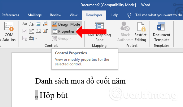 Inserting traces into Word Picture 6
