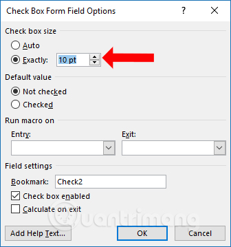 Inserting traces into Word Picture 7