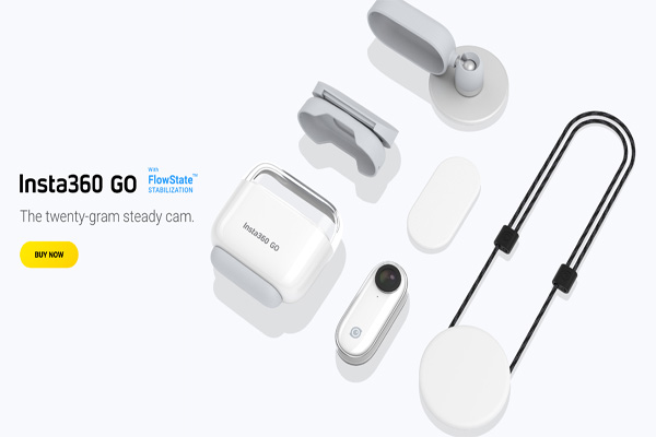 Insta360 GO: The lightest action camera, anti-shake video recording, mounted on many positions Picture 2