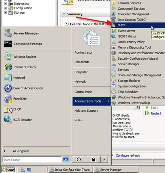 Install and configure Windows Server 2008 DHCP Server Picture 9