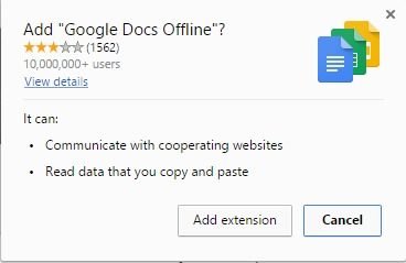 Install and use Google Docs Offine Picture 3