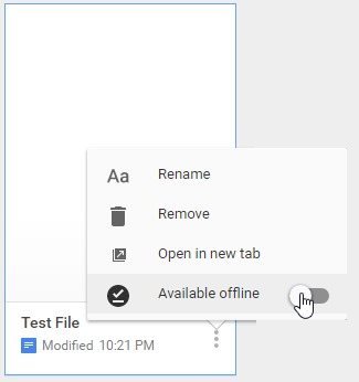 Install and use Google Docs Offine Picture 4