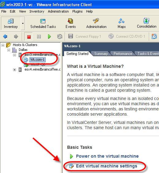 Install Guest Operating System VMware ESX Server