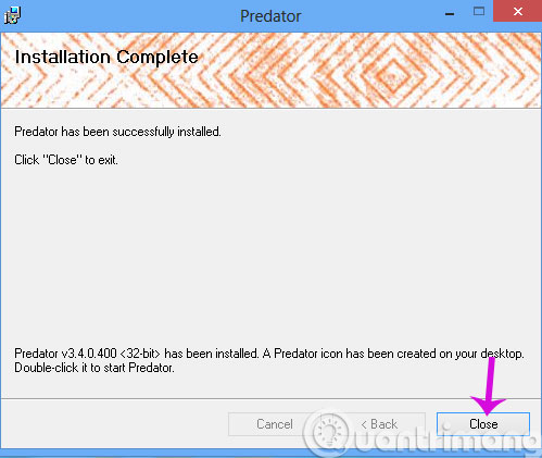 Install 'sirens' for Windows with Predator Picture 5
