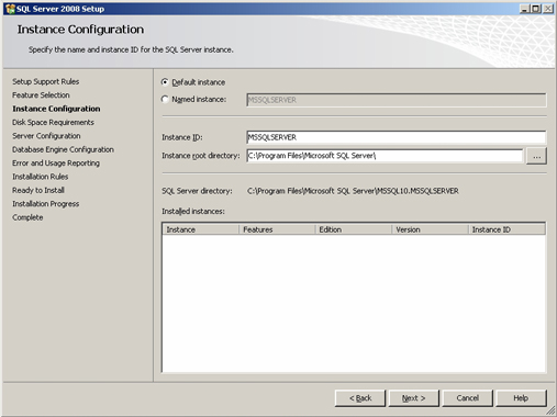 Install SQL Server 2008