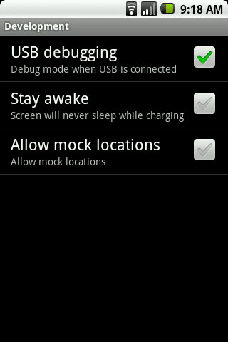 Install the Android SDK and create Screenshot in Ubuntu 9.10 Picture 8