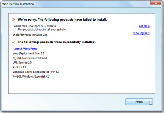 Install web applications with Windows Web Platform Picture 18