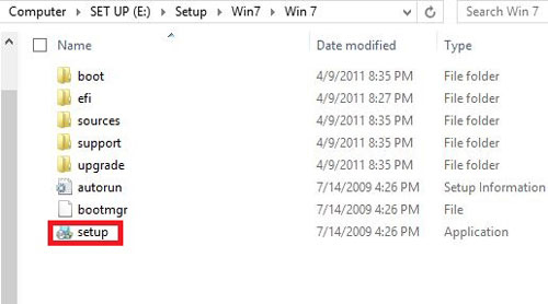 Install Win 7 from your hard drive, no need for USB, install Win disk Picture 2