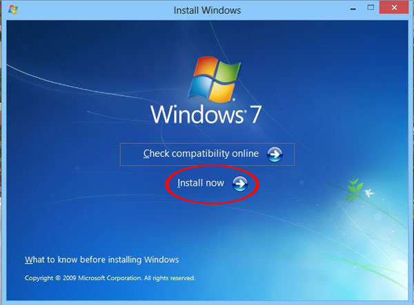 Install Win 7 from your hard drive, no need for USB, install Win disk Picture 3