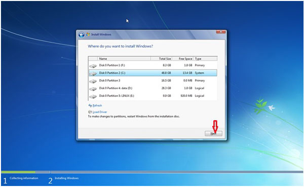 Install Win 7 from your hard drive, no need for USB, install Win disk Picture 8