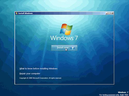 Install Windows 7 Beta Picture 4