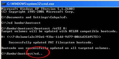 Install Windows XP from a USB Flash drive Picture 18