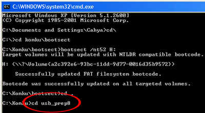 Install Windows XP from a USB Flash drive Picture 19