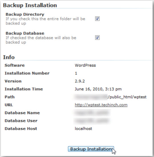 Install WordPress on the server with Softaculous support application Picture 14