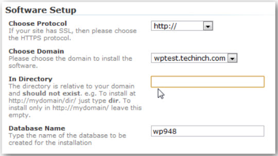 Install WordPress on the server with Softaculous support application Picture 5