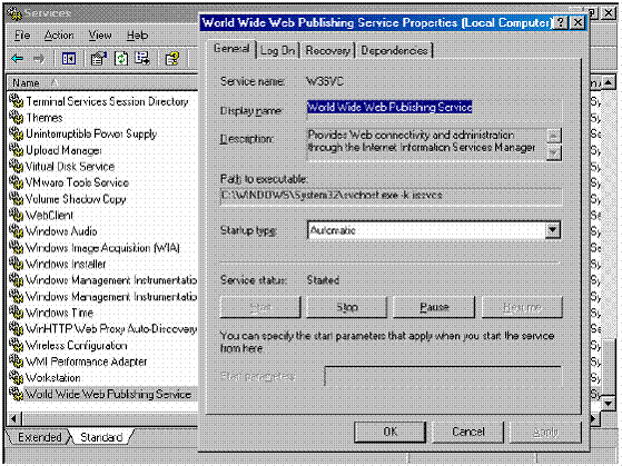 Installing and configuring the 2004 ISA Server Firewall - Chapter 2 Installing Certificate Services Picture 2