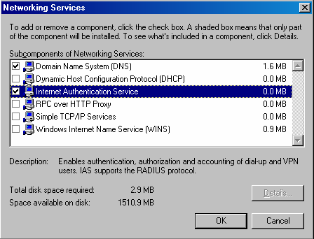Installing and configuring the 2004 ISA Server Firewall - Chapter 3 Picture 2