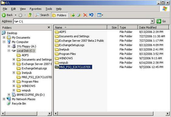 Installing, configuring, and testing Exchange 2007 CCR on Mailbox Server (Part 2) Picture 3