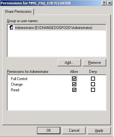 Installing, configuring, and testing Exchange 2007 CCR on Mailbox Server (Part 2) Picture 5