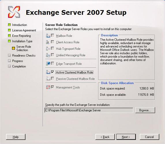 Installing, configuring, and testing Exchange 2007 CCR on Mailbox Server (Part 3) Picture 8