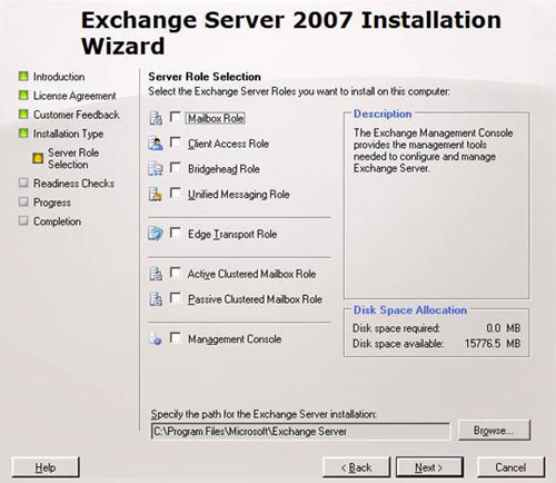Installing Exchange 2007 (Part II) Picture 3
