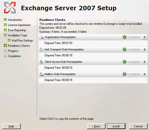 Installing Exchange 2007 (Part II) Picture 6