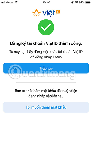 Instruction for registering Lotus account Picture 12