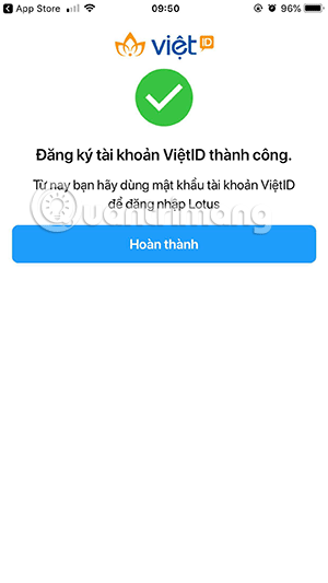 Instruction for registering Lotus account Picture 5